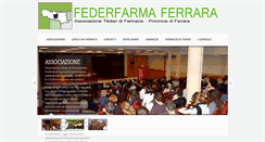 Desktop Screenshot of farmacieferrara.com
